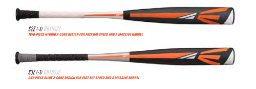 Two Easton brand bats